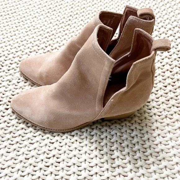 Jeffrey Campbell Pink Suede Western Ankle Boots 10 - Picture 5 of 8